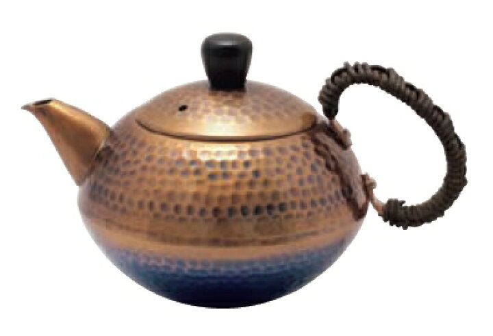 楽天市場】王輝 急須 茶釜型（後手）銅 送料無料 COPPER100 新光金属 