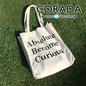 ABSOLUTE BECOME CURIOUSキャンバスバッグ【メール便可】【 バッグ カバン 鞄 バック トートバッグ キャンバスバッグ ポーチ ショルダーバッグ リストバッグ 手提げ クラッチバッグ アロハ ハワイ マリン ビーチ エコバッグ ショッピングバッグ 肩掛け 】