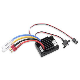 HAMILO ラジコンカー用ESC ブラシ付きモーター対応 ラジコン用ESC 防水設計 (ブラック)
