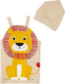 フレンズヒル キッズ 子供用 三角巾付き キッズエプロンM ハローライオン ベージュ 110-120(cm) LW-436-28