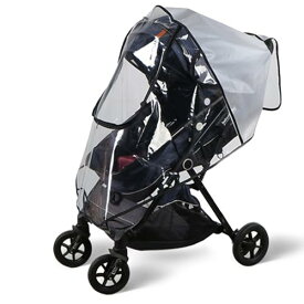 Babolative ベビーカー用レインカバー, ユニバーサルベビーカーチェアレインカバー, 前開き, 脚保護, 広い視野, 通気性, 雨, 風, 雪,