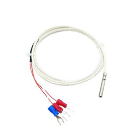 Felimoa RTD温度センサープローブ ステンレス製 3線式 PT100 Aグレード (1m)