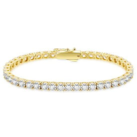 KRKC&amp;CO テニスブレスレット シルバー925 2/3/4/5mm レディース ブレスレット ジルコニア K14金/ピンクゴールドメッキ CZダイヤ