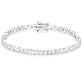 KRKC&amp;CO モアッサナイト テニスブレスレット シルバー925 レディース ブレスレット 3/4mm スターリングシルバー 金属アレルギー