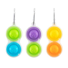 Fat Brain Toys シンプル ディンプル クリア 全3色 (※ 色はおまかせ) スクイーズ キーチェーン FA334-2 正規品 ワンサイズ