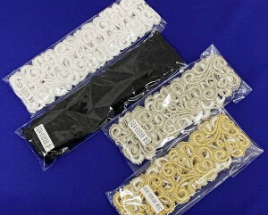 024-30536C(全4色) 棒金 ケミカル ブレード 1コース単位 生地 布 布地 高級 セレブ感 ラメ 綿 レーヨン レース ブライダル ウェディング 発表会 コーラス コスプレ ステージ 装飾 モチーフ ブレ