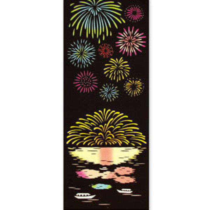 楽天市場 Kenema 気音間 注染 手ぬぐい 水中花火 打ち上げ花火 夏祭り 祭 花火 7月 8月 てぬぐい 手拭い タペストリー おしゃれ けねま ケネマ 特岡 無蛍光 春 夏 秋 冬 黒 カラフル 風景 綿 綿100 日本製 インテリア メール便可