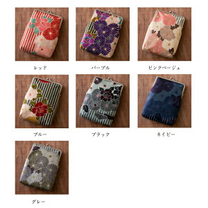 【ポイント10倍】大切モノ入レA6サイズマチあり薄型がま口マルチケース【楽ギフ_包装】レトロフラワー御朱印帳