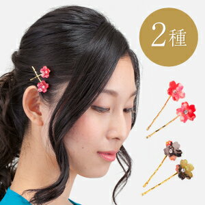 楽天市場 ヘアピン 桜 1 2本セット ヘアアクセサリー アクリル ヘアピンセット ピン 和柄 花 和装 髪飾り 浴衣 女性 レディース 夏祭り 父の日 のレン