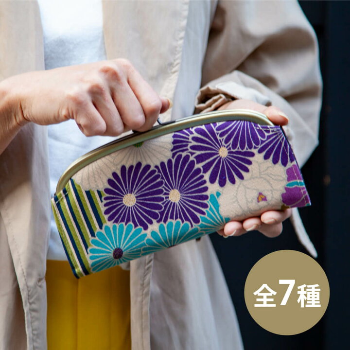 楽天市場 在庫限り がま口 長財布 レトロフラワー オリジナル がま口財布 和柄 レディース ロング 薄い スリム 春財布 がま口クラッチ がまぐち ガマ口 さいふ サイフ 和 ギフト ウォレット 使いやすい かわいい シンプル 人気 のレン