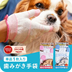 ＼最大777円OFF！お買い物マラソン！／犬用 歯ブラシ 歯みがき 歯石 歯垢 歯周病 歯槽膿漏 口内 お手入れ 口臭 口腔ケア 予防 対策 虫歯 デンタルケア ペットグローブ 手袋型歯磨き 手袋(1枚入)／ちょっと大きめ歯みがき手袋(1枚入) jgy