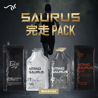 SAURUS完走PACK アミノサウルス ジェル 2種各2個入 ローディングサウルス アミノ酸 機能性表示食品 マラ…