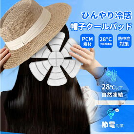 【2025夏新開発 ＆PCM 28℃自然凍結】アイスキャップマット 冷感 クールパッド 熱中症対策 ヘッドクール帽子 保冷剤 クールヘッド 冷感マット 再利用 熱中症対策 グッズ 暑さ対策グッズ 接触冷感 28度 冷却グッズ 首 長時間