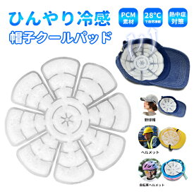 【2025夏新開発 ＆PCM 28℃自然凍結】アイスキャップマット 冷感 クールパッド 熱中症対策 ヘッドクール帽子 保冷剤 クールヘッド 冷感マット 再利用 熱中症対策 グッズ 暑さ対策グッズ 接触冷感 28度 冷却グッズ 首 長時間