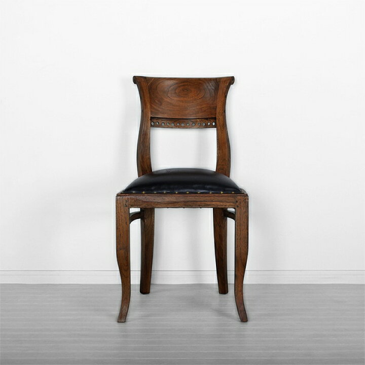 楽天市場 受注製作約5ヶ月 チーク イタリー ノーアームチェア 送料無料 クラシック コロニアル ヨーロッパ デザイン アンティーク 椅子 イス 木製 革 本革 レザー 高級 アジアン家具 バリ家具 リゾート ホテル チーク Corigge Market