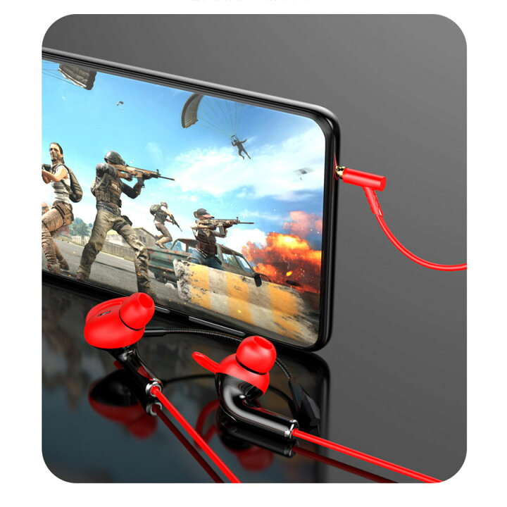 楽天市場 送料無料 ゲーミングイヤホン マイク付き Ps4 イヤホン 有線 イヤホンマイク Switch スイッチ フォートナイト Skype Zoom 高音質 ゲーミングヘッドセット カナル型 おすすめ ボイスチャット テレワーク イヤフォン Pc スマホ ハンズフリー レッド ホワイト