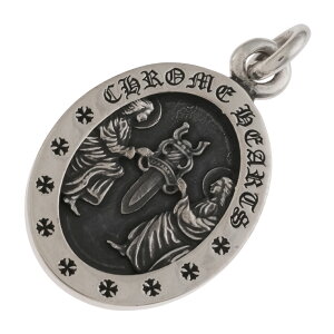 Nn[cCHROME HEARTS I[oGWF_ OVAL ANGEL MEDAL yVo[lbNXgbv `[zVo[925 Y fB[X lC Ki