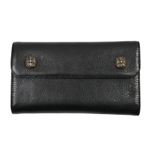 �y�}���\����8%OFF�N�[�|���I�z�N�����n�[�c(chrome hearts) �E�F�[�u�E�H���b�g WAVE WALLET �y�V���o�[�����z�z�y�V�i�z