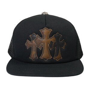 �y�}���\����8%OFF�N�[�|���I�z�N�����n�[�c(chrome hearts) 3�N���X�p�b�` �y�g���b�J�[�L���b�v/TRUCKER CAP�z�y�u���b�N×�J���t���z�y�V�i�z SIZE:ONE