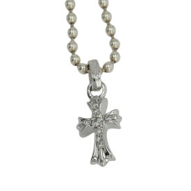クロムハーツ(chrome hearts) 18K ベイビーファット PAVE DIA CRS BBYFAT 【ホワイトゴールドネックレストップ チャーム パヴェ ダイヤモンド】 中古