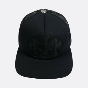 �y�}���\����8%OFF�N�[�|���I�z�N�����n�[�c(chrome hearts) 3�N���X�p�b�` �y�g���b�J�[�L���b�v/TRUCKER CAP�z�y�u���b�N�z�y�V�i�z SIZE:ONE