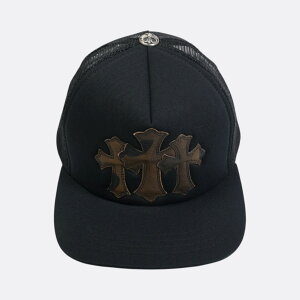 �y�}���\����8%OFF�N�[�|���I�z�N�����n�[�c(chrome hearts) 3�N���X�p�b�` �y�g���b�J�[�L���b�v/TRUCKER CAP�z�y�u���b�N×�J���t���z�y�V�i�z SIZE:ONE