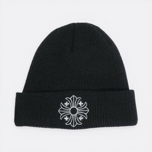 �y�}���\����8%OFF�N�[�|���I�z�N�����n�[�c(chrome hearts) CH�v���X�h�J �y�j�b�g�X/�r�[�j�[/WATCH CAP�z�y�u���b�N�z SIZE:ONE