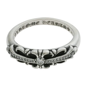 Nn[c CHROME HEARTS xCr[NVbNt[NX PAVE DIA BABY CLASSIC FLORAL CROSS 20.5 yVo[O pF _Chz O w Vo[925 Y fB[X lC 