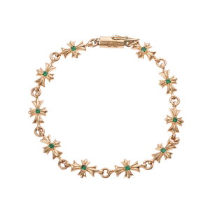 Nn[c CHROME HEARTS 22K ^Cj[E CHvX PAVE EM TINY E CH PLUS 10LINK yS[huXbg pF Ghz uXbg oO Vo[925 Y fB[X lC Ki