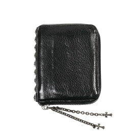 クロムハーツ CHROME HEARTS 3サイドジップ サイドピラミッドスタッズ 3 SIDE ZIP 【シルバー折り財布 ラウンドジップ】 アクセサリー シルバー925 メンズ レディース 人気 正規品