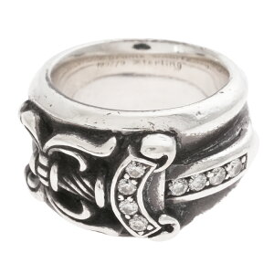 Nn[c CHROME HEARTS _K[ PAVE DIA DAGGERyVo[O pF _Chz 8.5 O w Vo[925 Y fB[X lC Ki