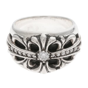 Nn[c CHROME HEARTS t[NX PAVE DIA FLORAL CROSSyVo[O pF _Chz 11.5 O w Vo[925 Y fB[X lC Ki