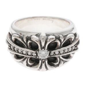 Nn[c CHROME HEARTS t[NX PAVE DIA FLORAL CROSSyVo[O pF _Chz 11.5 O w Vo[925 Y fB[X lC Ki