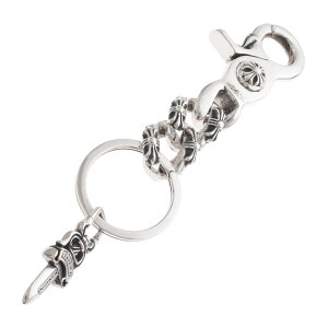 Nn[c CHROME HEARTS NbvL[`F[ t@V[V[g CLIP KEY CHAIN FANCY SHORT yVo[L[`F[z ANZT[ Vo[925 Y fB[X lC Ki