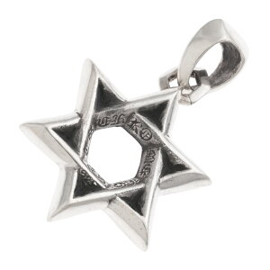 Nn[c CHROME HEARTS X^[Iu_rf STAR OF DAVID yVo[lbNXgbv y_gz lbNX y_g Vo[925 Y fB[X lC Ki