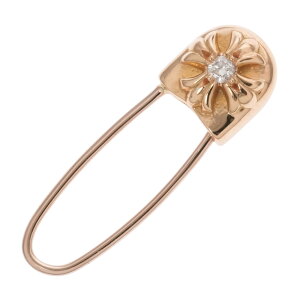 クロムハーツ CHROME HEARTS 22K セーフティピン 1P DIA CHプラス SAFETY PIN CH PLUS 【ゴールドピアス ダイヤモンド】 アクセサリー シルバー925 メンズ レディース 人気 正規品