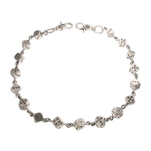 Nn[c CHROME HEARTS 2Nbv _CX 2CLIP DICE 16LINK yVo[EHbg`F[z ANZT[ Vo[925 Y fB[X lC Ki