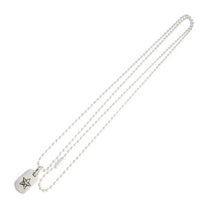 Nn[c CHROME HEARTS ^Cj[X^[ hbO^O TINY STAR DOG TAG yVo[lbNXgbv `[z lbNX y_g Vo[925 Y fB[X lC Ki