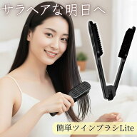 豚毛 ツインブラシ Lite 挟むブラシ ツイン ブラシ 挟む ストレート ストレートヘア ツインヘアブラシ 癖…