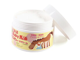 『公式ショップ』Coroku 小六 北海道ベビー馬油【ふわふわムースクリーム 100g】無香料・無着色・アルコールフリー　日本 Hokkaido baby horse oil soft cream