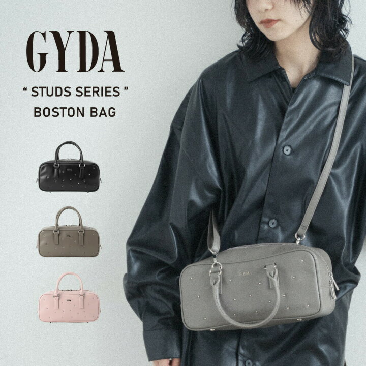 楽天市場】【楽天SALE10%OFF】GYDA ジェイダ 横長ボストンバッグ STUDS 