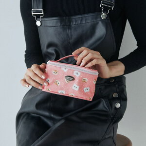 ポール&ジョー アクセソワ ジプヌネ総柄 持ち手付きポーチ 持ち運び お出かけ 猫柄 キャット ネコ PJA-P1153 PAUL & JOE ACCESSOIRES