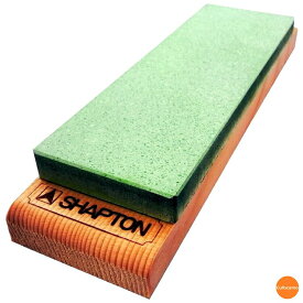 シャプトン　セラミック砥石　M15　台付　＃2000　中仕上砥石　グリーン　ATI-43[関連：SHAPTON 業務用 本職用 料理道具 日本製 中砥石 包丁 庖丁 研ぎ器 とぎ機 砥石 シャープナー]