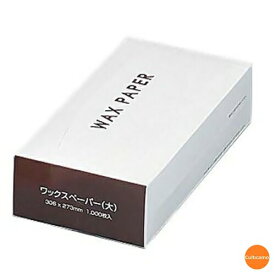 ワックスペーパー　大　186417　1,000枚入　WWT-03［関連：水野産業 業務用 消耗品 販売用 ベーカリー スナック包材 ドーナツ ポテト コロッケ たい焼き 焼菓子］
