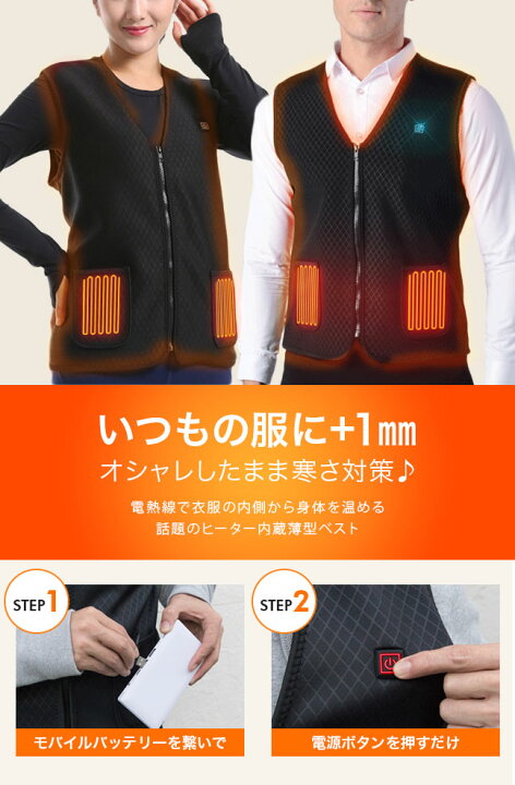 楽天市場】☆宅配便送料無料☆【USB ヒートベスト M L LL LLL XL 2XL  