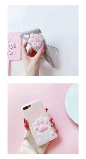 iPhone,ケース,カバー,肉球,にくきゅう,ファー,猫,動物,アニマル,かわいい,ふわふわ,もこもこ,女子,女性,