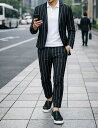 メンズファッション イケオジ セットアップ スーツ 上下 40代 メンズ コーデ ジャケパンスタイル 春 夏 コーデ イケオジファッション 30代 40代 50代 きれいめカジュアル スラックス テーラード ジャケット スマートカジュアル 通勤 スタイル 休日 コーデ 清潔感