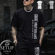 セットアップ 半袖 夏用 Tシャツ メンズ 短パン ブランド カジュアル スポーツ ロゴ 夏 男女兼用 ユニセ…