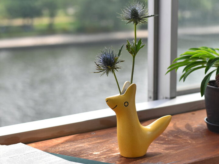 楽天市場 En Liten Van エンリトゥンヴァン Fox フォックス きつね 鹿児島睦 かごしままこと 花器 花瓶 陶器 置物 オブジェ ギフト Cortina 北欧生地と雑貨のお店