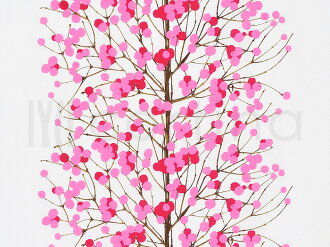 楽天市場 1cm単位 サイズオーダー マリメッコ ロールスクリーン 北欧 柄あり オーダー Marimekko Lumimarja ルミマルヤ 北欧 ロールスクリーン 植物柄 木 Cortina 北欧生地と雑貨のお店
